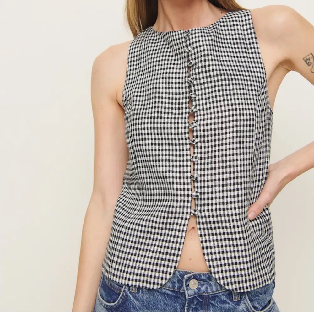 Reformation linen Top NWT